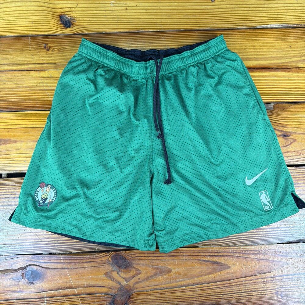 Nike Boston Celtics Reversible Mesh Shorts Medium Black Green NBA Nice!